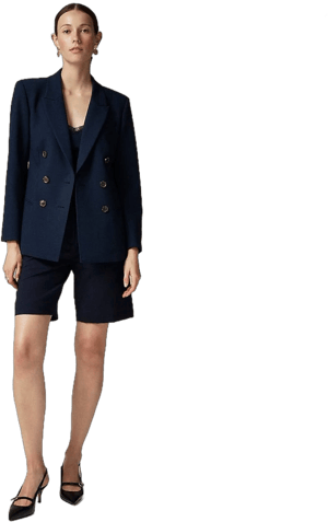 J.Crew Women's Double-Breasted Four-Season Stretch Blazer