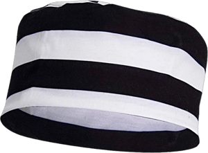 Funny World Striped Prisoner Costume Hat