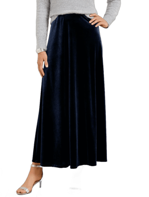 Talbots Women's Misses Velvet Maxi Slip Skirt