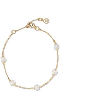 Mejuri Gold Vermeil Mini Pearl Satellite Bracelet