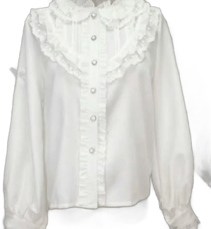 Lady Girls Lace Ruffle Shirt Blouse Lolita Sweet Tops Victorian Retro