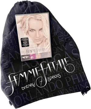 Britney Spears Femme Fatale DVD And Tour Drawstring Bag - Electronics | Color: Purple