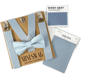 Boy Dusty Blue Bow Tie PERFECT for Ring Bearer Groomsmen