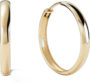 Mejuri 14K Yellow Gold Bold Large Hoop Earrings