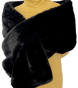 Faux Fur Wrap Stole Shrug