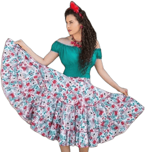 Ladies Latin Flare Skirt