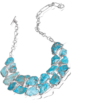 Sterling Silver Turquoise Statement Necklace