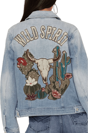 Idyllwind Women's Wild Spirit Embroidered Denim Jacket