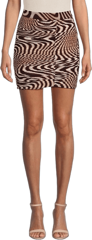 Zebra Print Mini Skirt