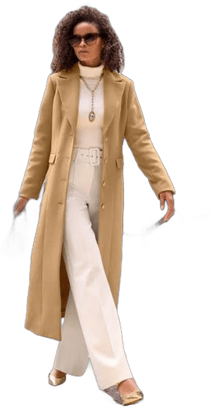 Boston Proper Full Length Classic Tailored Coat