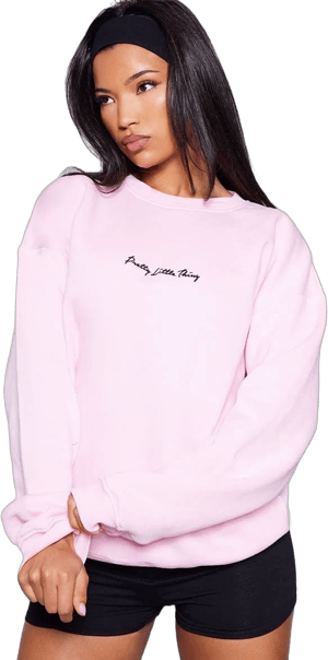 Women's PRETTYLITTLETHING Pink Basic Oversized Sweatshirt