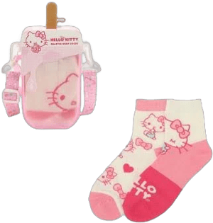 Hello Kitty Hearts & Bows Casual Quarter Crew Socks