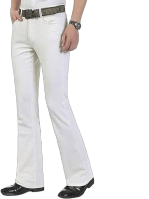 Men's Slim Fit Corduroy Flared Pants