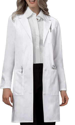 Vogrye Professional Lab Coat for Men Women Long Sleeve