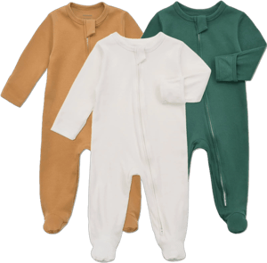 Aablexema Baby Footie Pajama with Mitten Cuffs