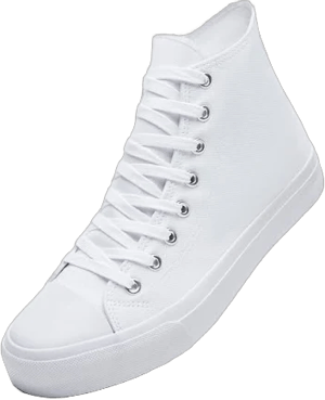 Men's High Top Canvas Lace-Up Sneakers