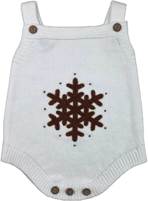 Snowflake Knitted Onesie