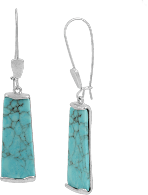 Robert Lee Morris Soho Mosaic Stone Drop Earrings