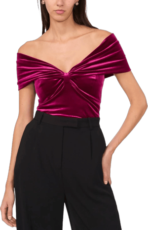 Parker Women's Off the Shoulder Velvet Top