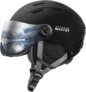 OutdoorMaster Snowboard Helmet with Ski Goggles