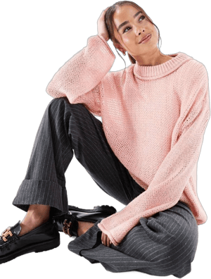 ASOS Loose Knit Crew Neck Sweater