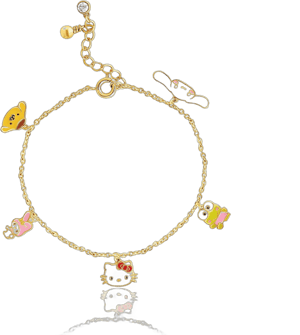 Hello Kitty and Friends Starburst Heart Charm Bracelet