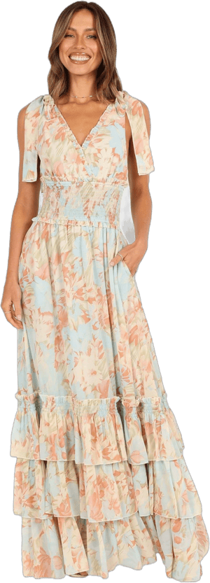 Petal & Pup Christabel Sleeveless Tiered Maxi Dress