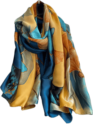 NUWEERIR Women's 100% Mulberry Silk Scarf