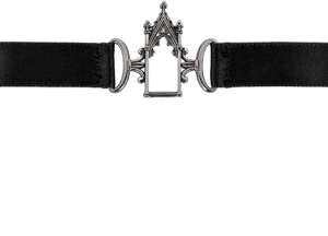 LENORE Gothic Arch Window Satin Choker