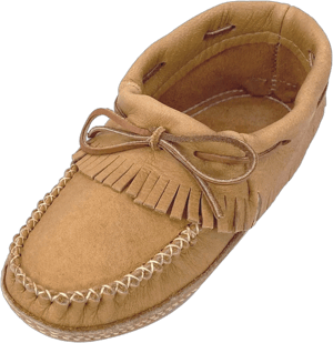 Women's Genuine Moosehide Leather Moccasin Slippers