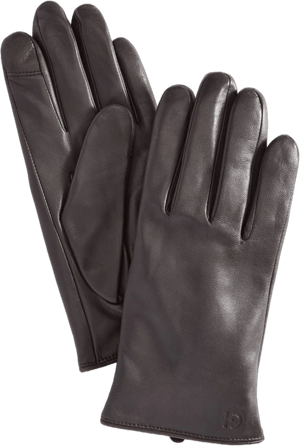 Cole Haan Women's Leather Cashmere Blend Lined Basic Tech Tip Gloves