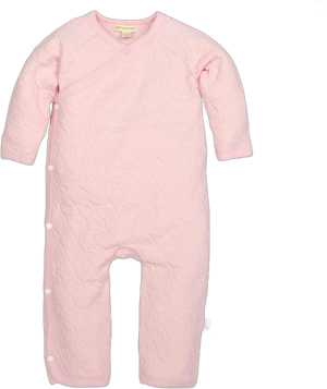 Burt's Bees Baby Girls' Organic Cotton Quilted Blossom Romper