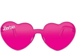 Malibu Barbie Heart Shaped Glasses