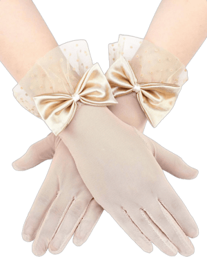 Bencailor Women's Lace Bow Gloves