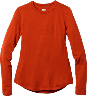 Rei Co-op Women's Heavyweight Merino Long-Sleeve Base Layer Crew Top