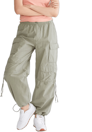 Aeropostale Women's Baggy Cotton Parachute Pants