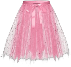 Women's Lace Up Bow Puffy Tulle Tutu Skirt