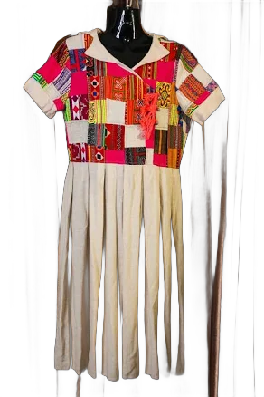 Hmong Embroidered Cotton Dress