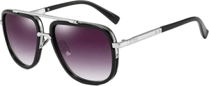 Dollger Men's Oversized Square Aviator Sunglasses