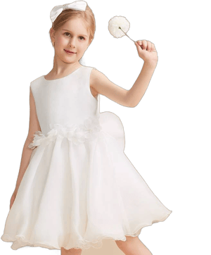 JJ's House Sleeveless Scoop A-Line Organza Flower Girl Dress