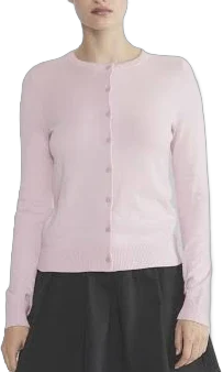 Sunday Best Women's Biscotti Cardigan in Cupid Pink | 2XS | Cotton/Cashmere