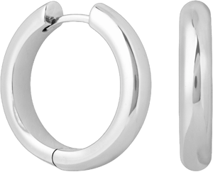 Astrid & Miyu Bold Large Silver Hoops