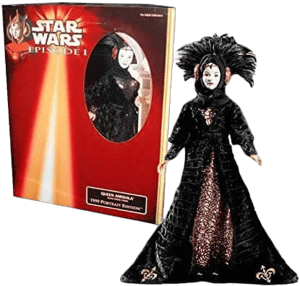 Hasbro Star Wars Episode I Queen Amidala Black Travel Gown Action Figure