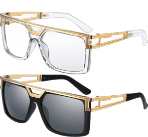 Vintage 80s 90s Rapper Sunglasses