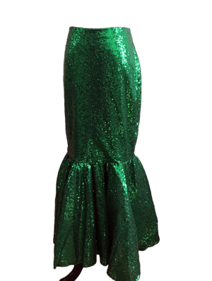 Ariel Cosplay Costume Mermaid Tail Sequin Skirt