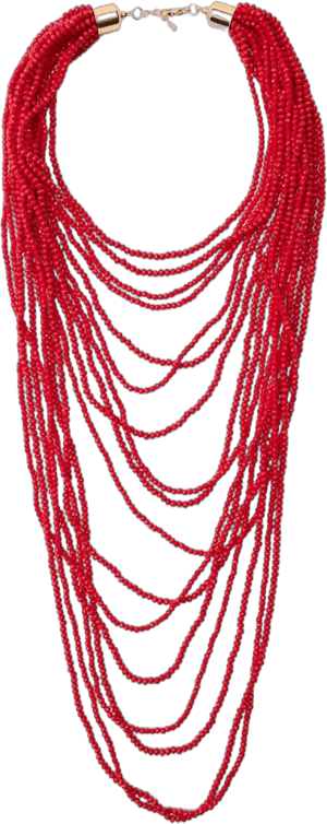 Zara Women's Beaded Waterfall Necklace