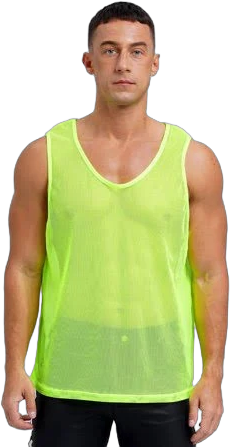 Men's Mesh See Through Fishnet Muscle T-Shirt