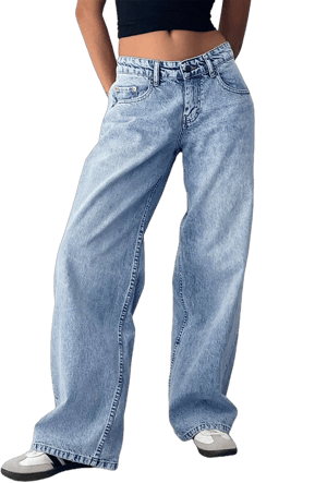 Women's Baggy Wide Leg Denim Pants