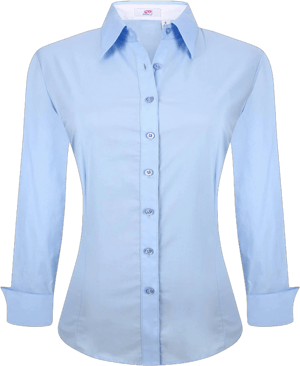 Women's Regular Fit Stretch Long Sleeve Button Down Shirt