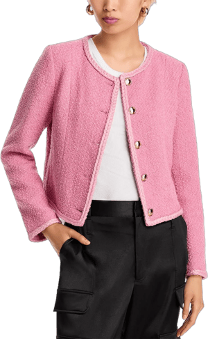 AQUA Women's Tweed Jacket